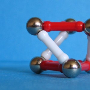 magnetic balls and sticks stuck together